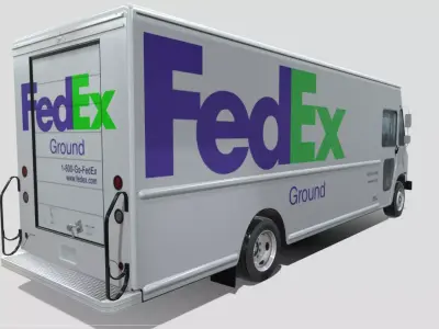 Morgan Olson FedEx Low-poly 3D model