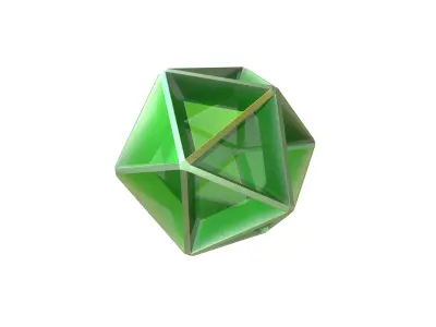 Abstract Shape v10 010 Low-poly 3D model