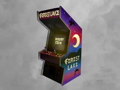 arcade game Low-poly 3D model