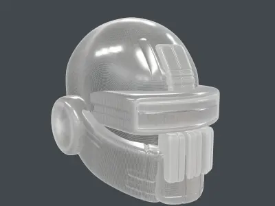 helmet high poly sculpt 3d printable ver 7 3D model 3D model 73