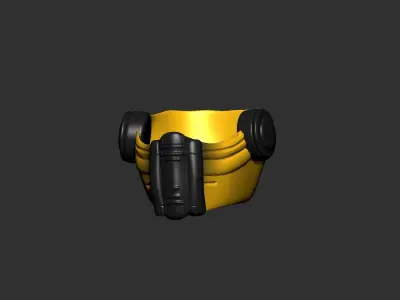 helmet high poly sculpt 3d printable  3D model 84