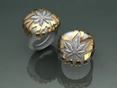 marijuana ring 3D print model