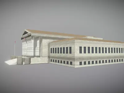 Supreme Court of the United States Low-poly 3D model