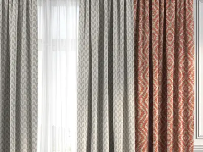 Curtain Set 188 3D model