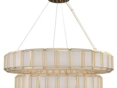Belmont 28 Light 48 Inch Chandelier 3D model