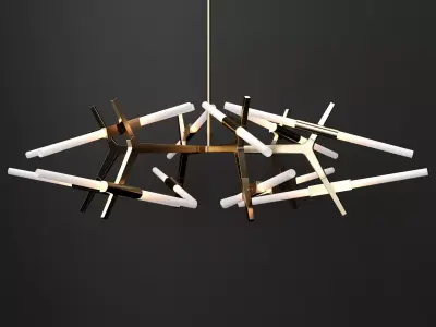 Chandelier agnes 24 lights 3D model