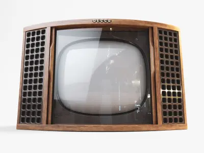 Vintage Decca Television Unit 3D model