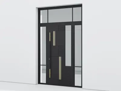 Aluminium door 286 3D model