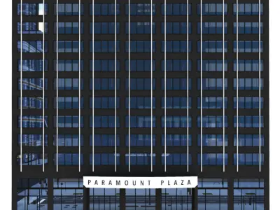 Skyscraper Paramount Plaza New York 3D model