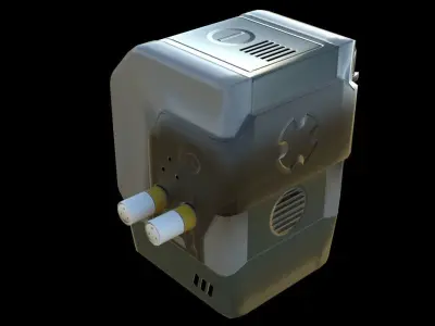 Sci-fi Coffee Machine Low-poly 3D model