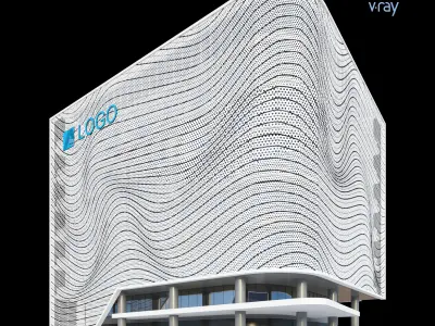 Modern Office Building 007 3D model