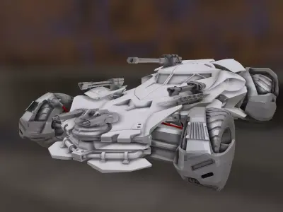 Batmobile JUSTICE LEAGUE STL  3D print model