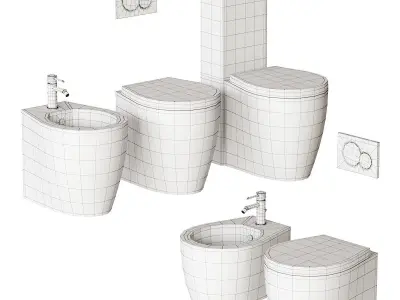 Galassia SmartB - XES WC Full Set 3D model