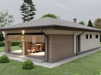 Guest house 3D model buy
