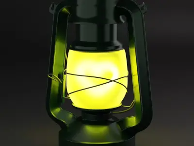 kerosene-lamp lantern Free 3D model