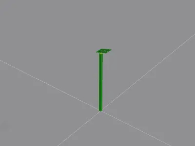 Park lamp 03 3D model