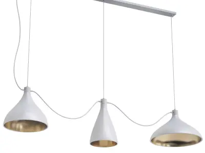 swell 3 string mixed pendant lamps 3D model