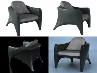 Phoenix Lounge Chair 3D model