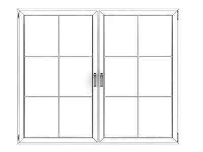 White Window 11 3D model