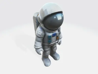 Lowpoly astronaut 3D model