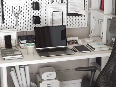 Office workplace 38 3D model