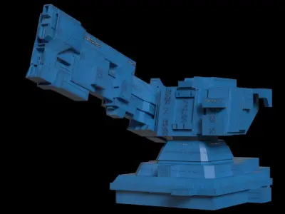 Quarantine Enforcement Platform Low-poly 3D model