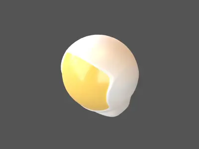 Spaceman Helmet v1 003 Low-poly 3D model