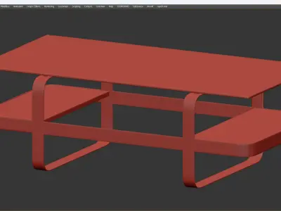 Atelier Coffee Table Low-poly 3D model