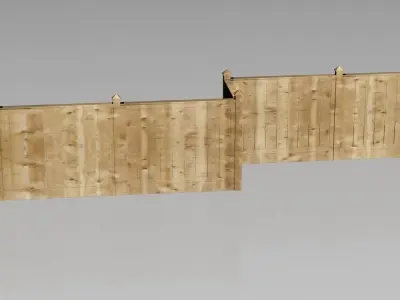fence 02 3D model buy