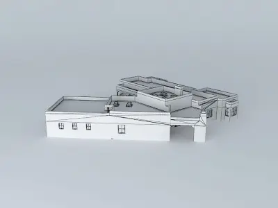 Pueblo style house Free 3D model