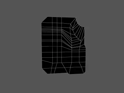 UHD High tech Graphical Interface v12 005 Low-poly 3D model