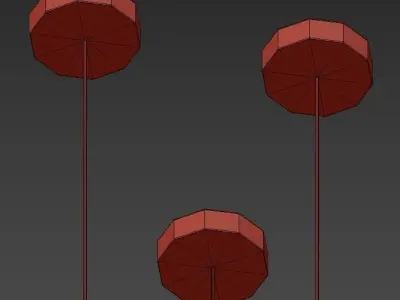 FORMAT pendant lights - wood 3D model