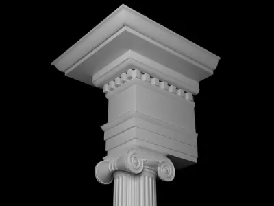Roman Architectural Pillar Orders 3D Model Pack