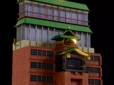 Japanese Dojo Free 3D model