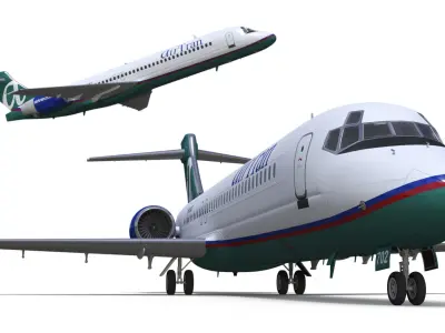  Air Transat Livery Boeing 717-200 Rigged 