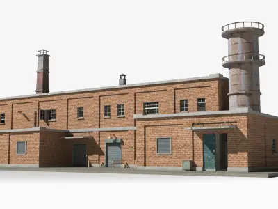 Factory xx1 Low-poly 3D model purchase