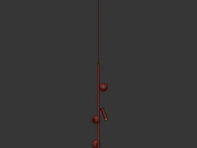 SNOTRA hanging lamp with balls 3D model