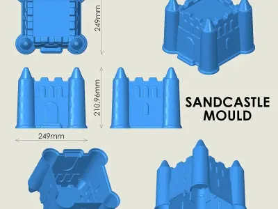 Sandcastle Mould 3D print model
