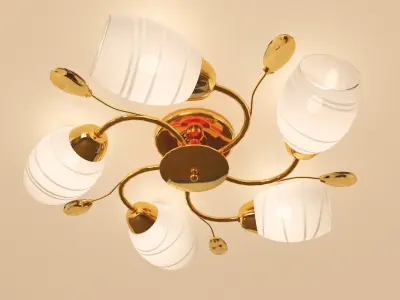 Golden Chandelier Evrosvet 3d model 3D model