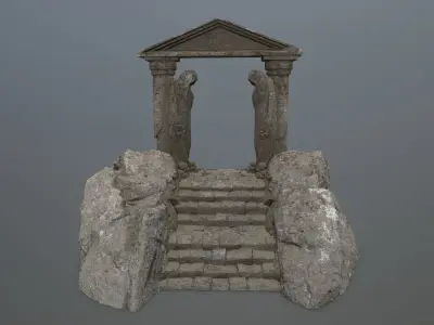 Souls Gate Low-poly 3D model