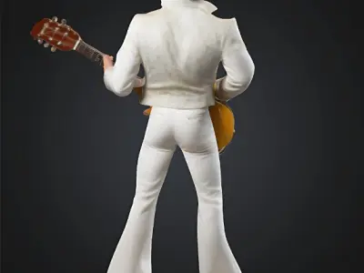 Elvis Presley 3D Figurine fan art 3D print model