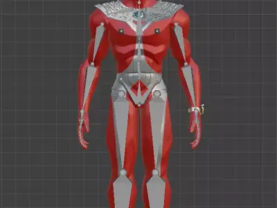 Ultraman Taro Stylized 3D Model 3D model