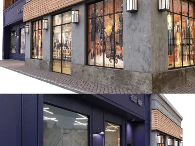 Barbershop and Boutique 3D model