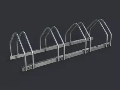 Bike Rack 2 PBR Game Ready Low-poly 3D model