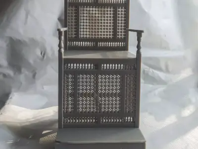 Arabic Ornamental Chair STL 2 MINIATURE for 3D PRINTING 3D print model