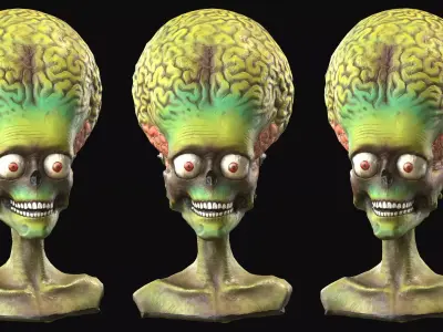 Martian Figure Scan 3D model