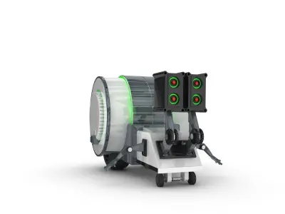 Funny Robot Character 3D model