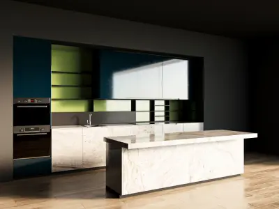 84-Kitchen12 glossy 7 3D model