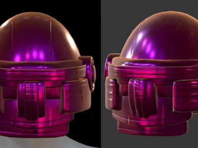 Gas mask helmet 3d model scifi Low-poly  Low-poly 3D model 228
