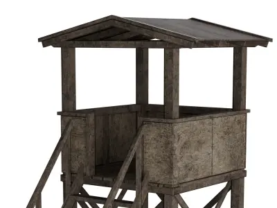 COD Guard Tower Low-poly 3D model